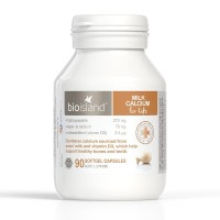 Bioisland婴幼儿天然液体乳钙软胶囊90粒